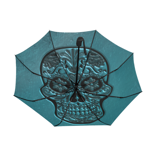 Skull20151205_by_JAMColors Anti-UV Auto-Foldable Umbrella (Underside Printing) (U06)