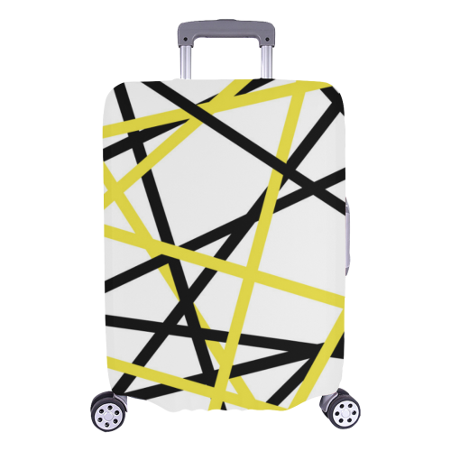 Black and yellow stripes Luggage Cover/Large 26"-28"