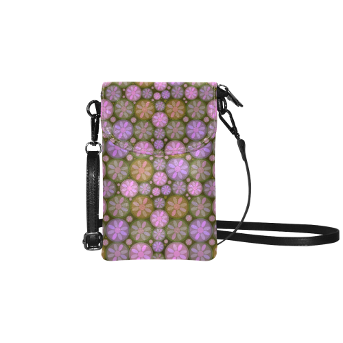 zappwaits - flower 02 Small Cell Phone Purse (Model 1711)