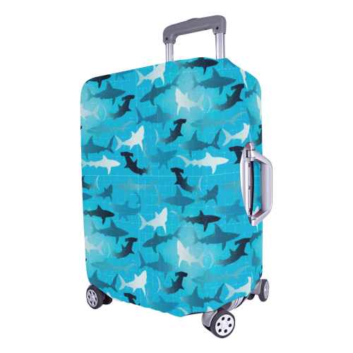 sharks! Luggage Cover/Large 26"-28"