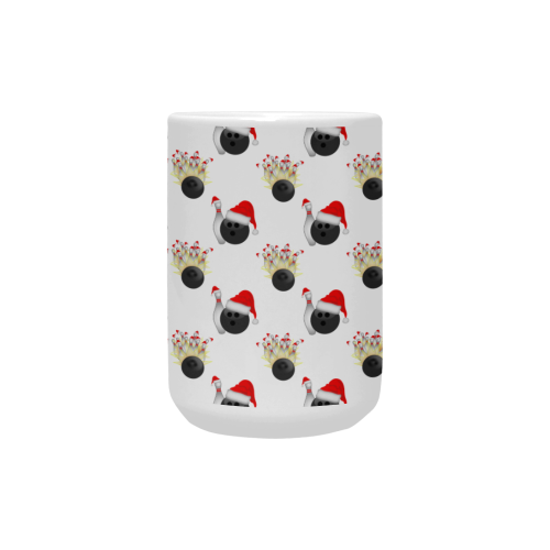 STRIKE! Christmas Bowling Ball and Pins Sports Custom Ceramic Mug (15OZ)