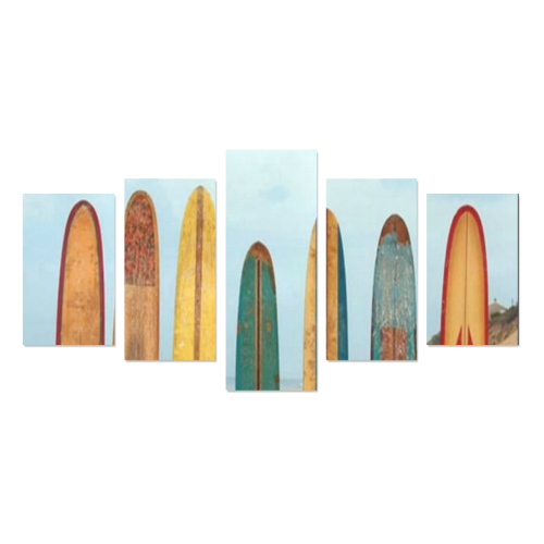 GONE SURFIN' RETRO Canvas Print Sets C (No Frame)