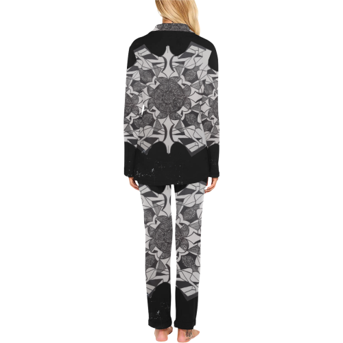 Master_Family_Designs_Aziza_Andre_Tehv_CCHive_LLC Women's Long Pajama Set
