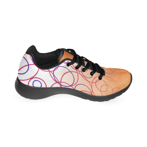 Running shoes gold lines Women’s Running Shoes (Model 020)