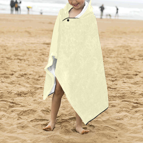 color lemon chiffon Kids' Hooded Bath Towels