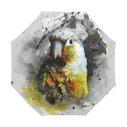 bird parrot art #parrot #bird Anti-UV Auto-Foldable Umbrella (U09)