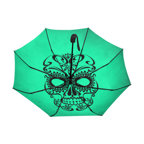 Skull20170335_by_JAMColors Anti-UV Auto-Foldable Umbrella (Underside Printing) (U06)