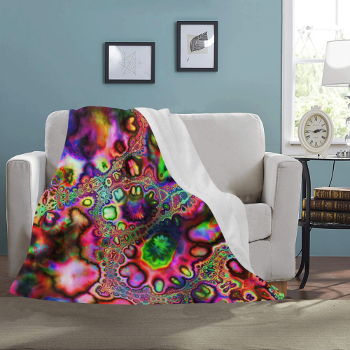 Insane Rainbow Ultra-Soft Micro Fleece Blanket 50"x60"