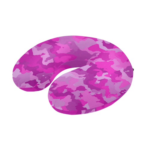 camouflage hot pink U-Shape Travel Pillow