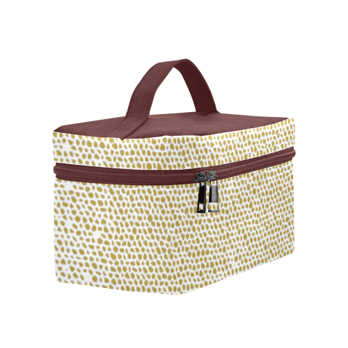 mosaic textured ochre Cosmetic Bag/Large (Model 1658)