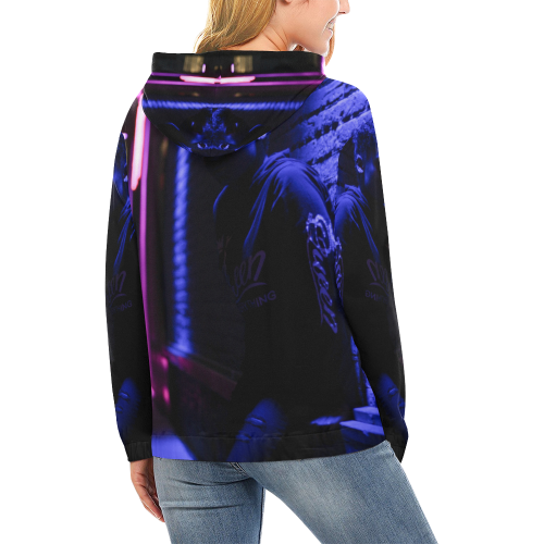 LM HOODIE All Over Print Hoodie for Women (USA Size) (Model H13)