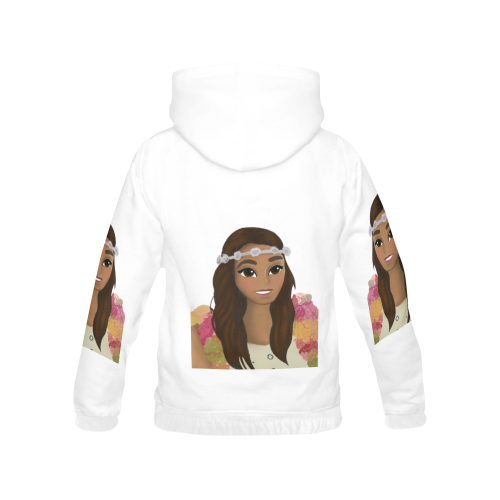 D.E.Z Sweatshirt Branding All Over Print Hoodie for Women (USA Size) (Model H13)