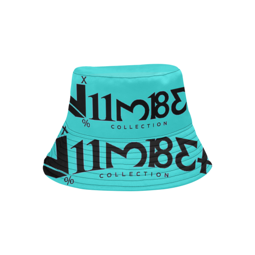 NUMBERS Collection LOGO New Green All Over Print Bucket Hat