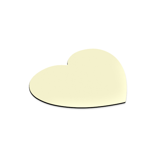 color lemon chiffon Heart-shaped Mousepad