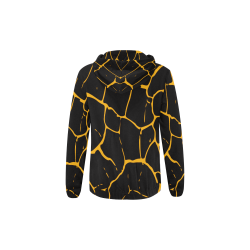 abstract animal skin All Over Print Full Zip Hoodie for Kid (Model H14)