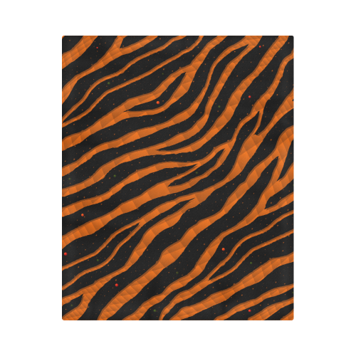 Ripped SpaceTime Stripes - Orange Duvet Cover 86"x70" ( All-over-print)