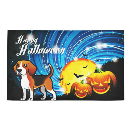 Beagle Happy Halloween Azalea Doormat 30" x 18" (Sponge Material)