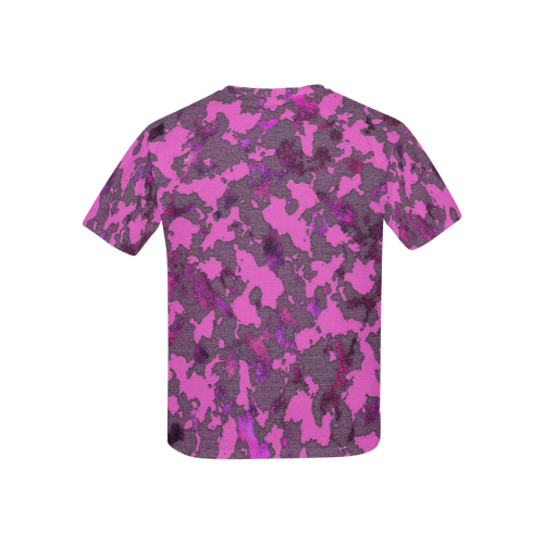 CAMOUFLAGE PINK WOODLAND 4 KIDS Kids' All Over Print T-shirt (USA Size) (Model T40)