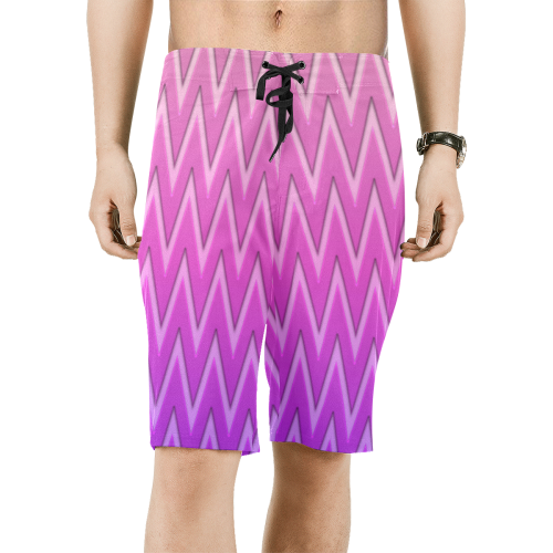 Extreme Chevrons Men's All Over Print Board Shorts (Model L16)