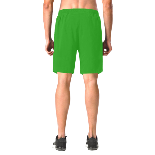 Men's Elastic Beach Shorts (Green) Men's All Over Print Elastic Beach Shorts (Model L20)