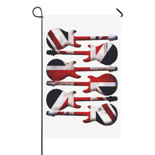 Union Jack British UK Flag Guitars Garden Flag 36''x60'' (Without Flagpole)