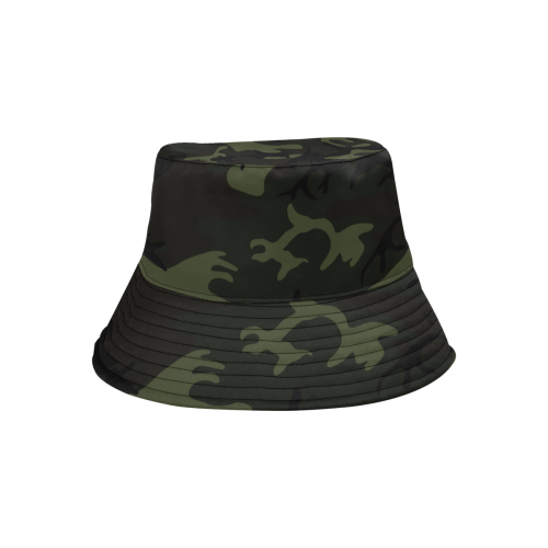 Camo Green All Over Print Bucket Hat