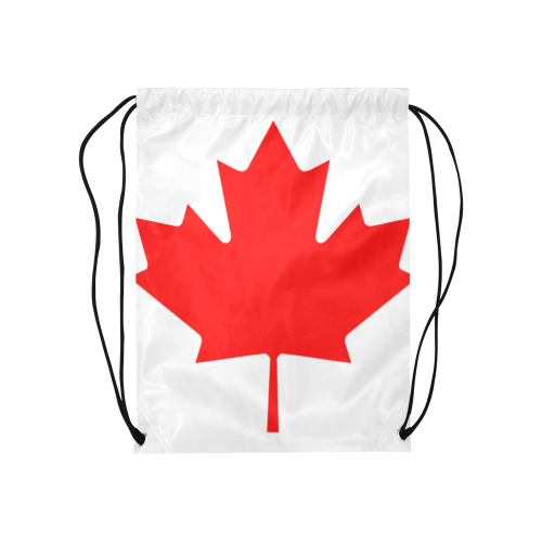 Canada Flag Medium Drawstring Bag Model 1604 (Twin Sides) 13.8"(W) * 18.1"(H)