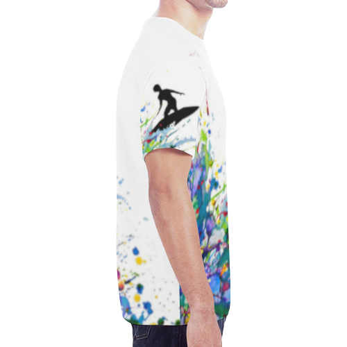Surfingman New All Over Print T-shirt for Men/Large Size (Model T45)