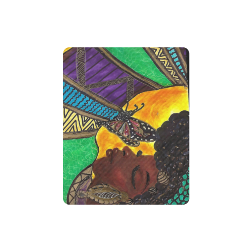 Butterfly woman Rectangle Mousepad