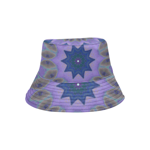 Purple Mandala Geometric Pattern All Over Print Bucket Hat