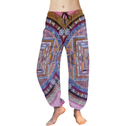 Buddhist Kalachakra Mandala Women's All Over Print Harem Pants (Model L18)