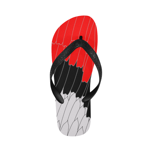 feathers Flip Flops for Men/Women (Model 040)