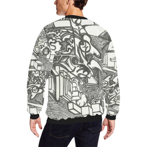 Dollars and Sense__Mazin' sweatshirt Men's Oversized Fleece Crew Sweatshirt (Model H18)