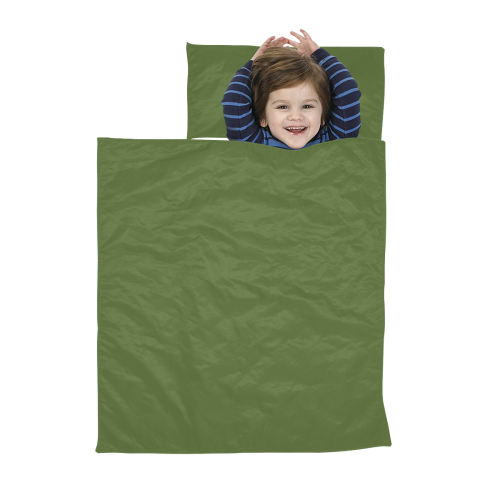 color dark olive green Kids' Sleeping Bag