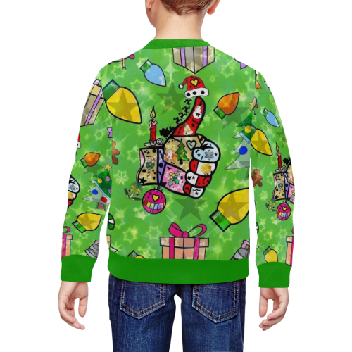 Like Christmas by Nico Bielow All Over Print Crewneck Sweatshirt for Kids (Model H29)