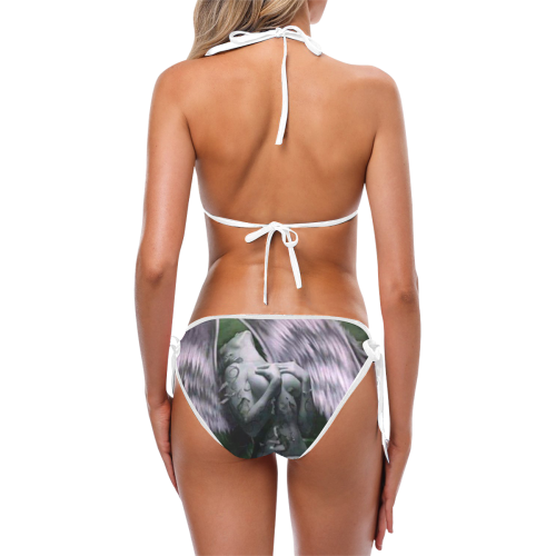 purple angle bikini Custom Bikini Swimsuit (Model S01)