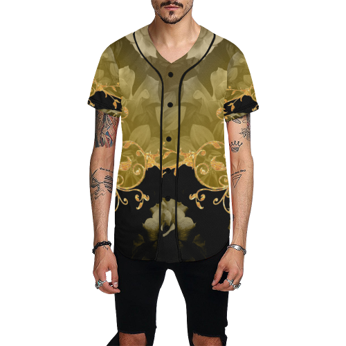 A touch of vintage All Over Print Baseball Jersey for Men (Model T50)