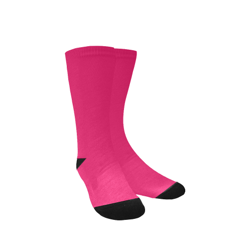 color ruby Women's Custom Socks