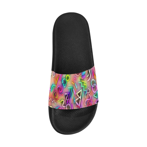funky doodle 219B by JAMColors Women's Slide Sandals (Model 057)