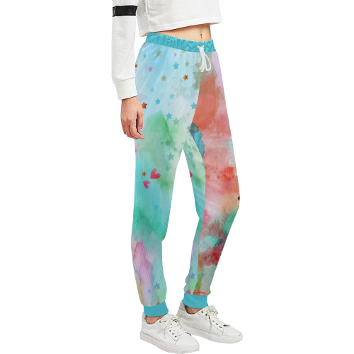 KEEP ON DREAMING - rainbow Unisex All Over Print Sweatpants (Model L11)