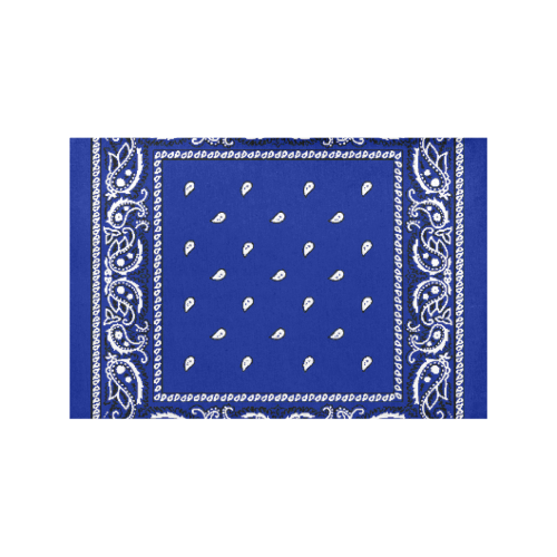 KERCHIEF PATTERN BLUE Placemat 12’’ x 18’’ (Set of 4)