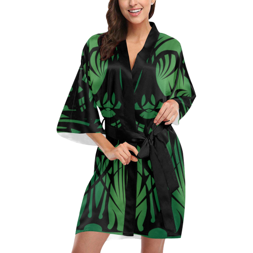 Green Tribal Kimono Robe Kimono Robe