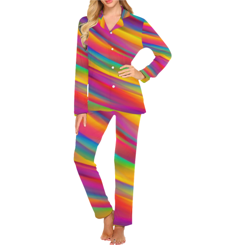 Rainbow Dreams Women's Long Pajama Set