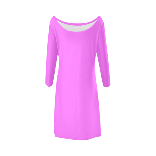 color ultra pink Bateau A-Line Skirt (D21)