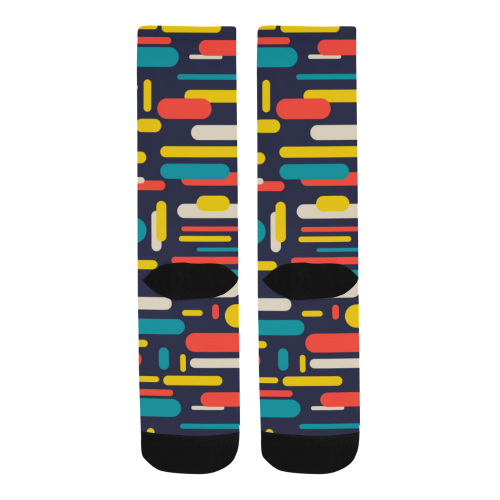 Colorful Rectangles Men's Custom Socks