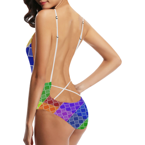 CUBES 3 Sexy Lacing Backless One-Piece Swimsuit (Model S10)