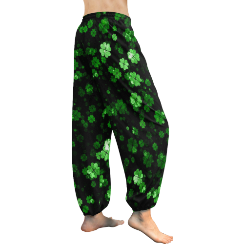 shamrocks 2 green by JamColors Women's All Over Print Harem Pants (Model L18)