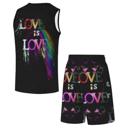 Love is Love by Nico Bielow All Over Print Basketball Uniform