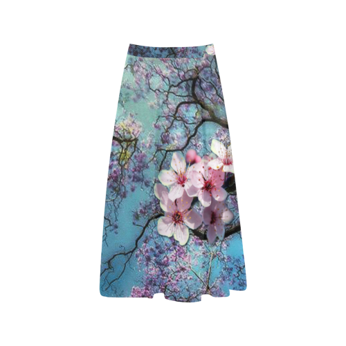 Cherry blossomL Aoede Crepe Skirt (Model D16)