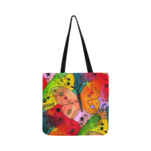 My Butterfly Popart by Nico Bielow Reusable Shopping Bag Model 1660 (Two sides)